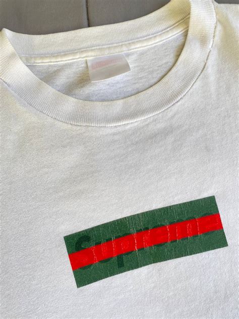 supreme gucci box logo release date|supreme box logo tees.